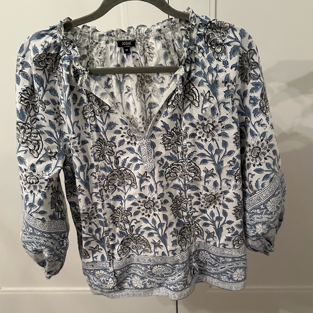Joshi Block Print Cotton Blouse